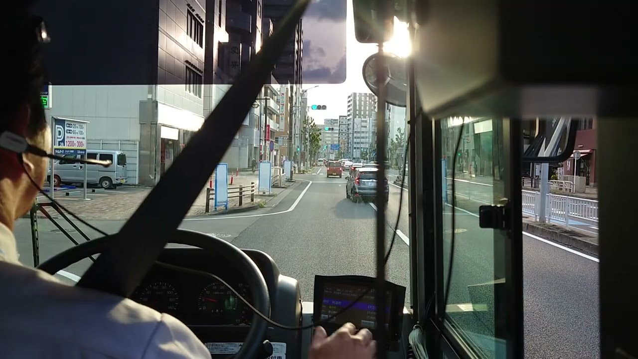 【前面展望】名古屋市交通局バス🚌 名駅14(名古屋駅行) 市役所バス停（名古屋市中区）→名古屋駅バス停（同市中村区） Front View 2025.5.1