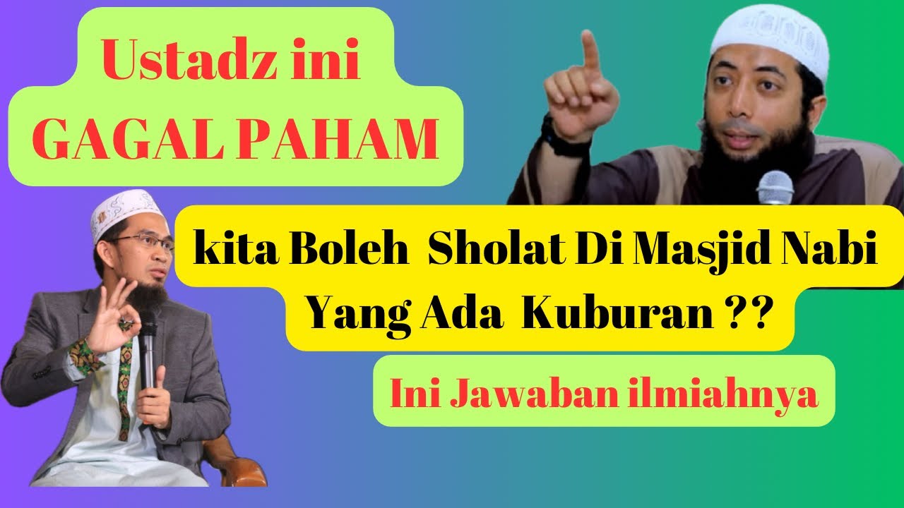 Sholat di masjid nabawi tapi ada kubur Abu Bakar ????