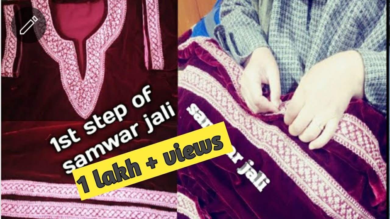 samawar jali step 1st || Kashmiri Tilla|| Tilla pherans // hand tilla by Aareena's Art