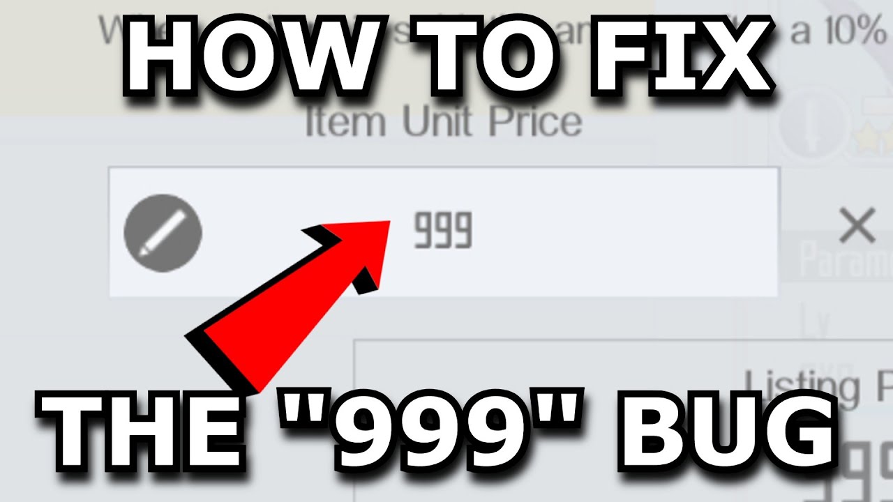[SAOIF] HOW TO FIX THE "999" COL LIMIT WHEN YOU ARE SELLING!