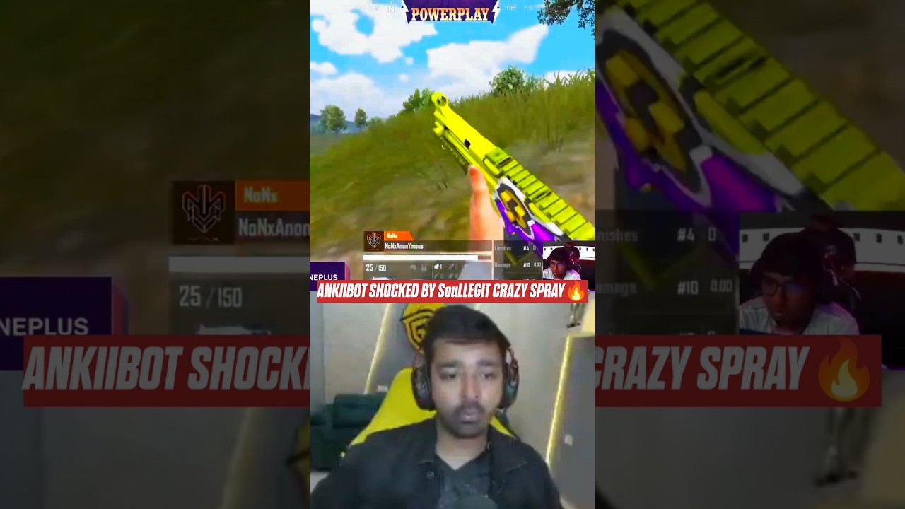 Ankiibot Shocked By SoulLegit Crazy Spray🔥#ankiibot #teamsoul #s8ul #s8ulsid #soullegit #bgms
