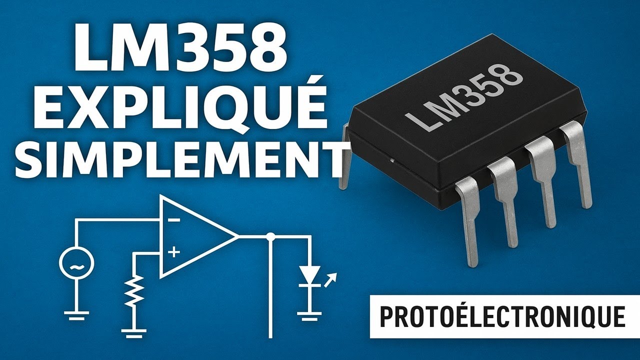LM358 expliqué simplement : schéma, montage et test