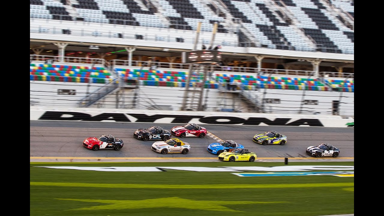 UNBELIEVABLE 4-Wide Mazda MX-5 Cup Finish at Daytona International Speedway Onboard (Finished P2)!