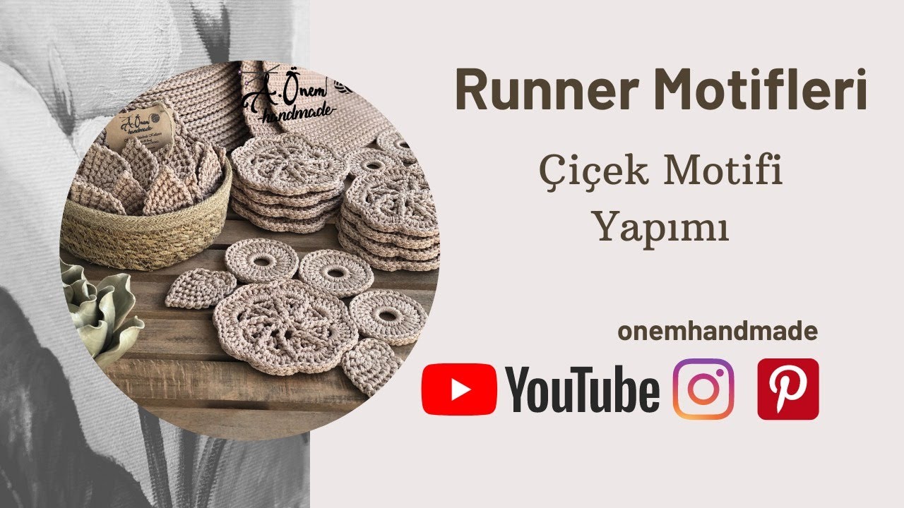 Runner Motifleri / Çiçek Motifi Yapımı Tüm Detaylarıyla Bu Videoda