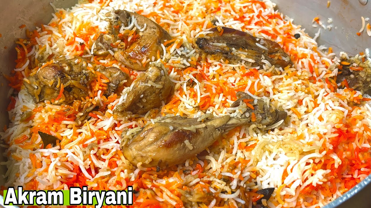 Lucknow famous restaurant Akram chicken biryani❤️How to make Akram chicken biryani❤️ zaika e Lucknow