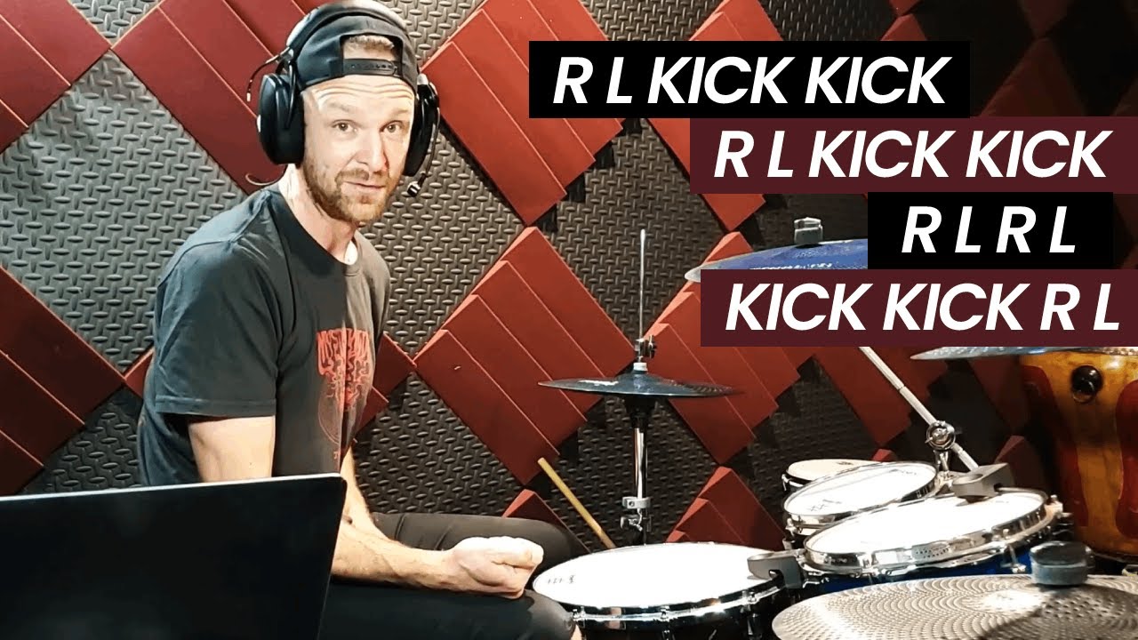 A Very Tasty RLKK Pattern | Beginner Drum Lesson (Play-Along)