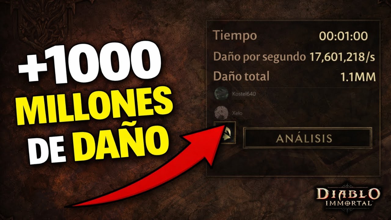 Cómo Llegar a +1000M de Daño siendo F2P 💥|  Cruzado Diablo Immortal