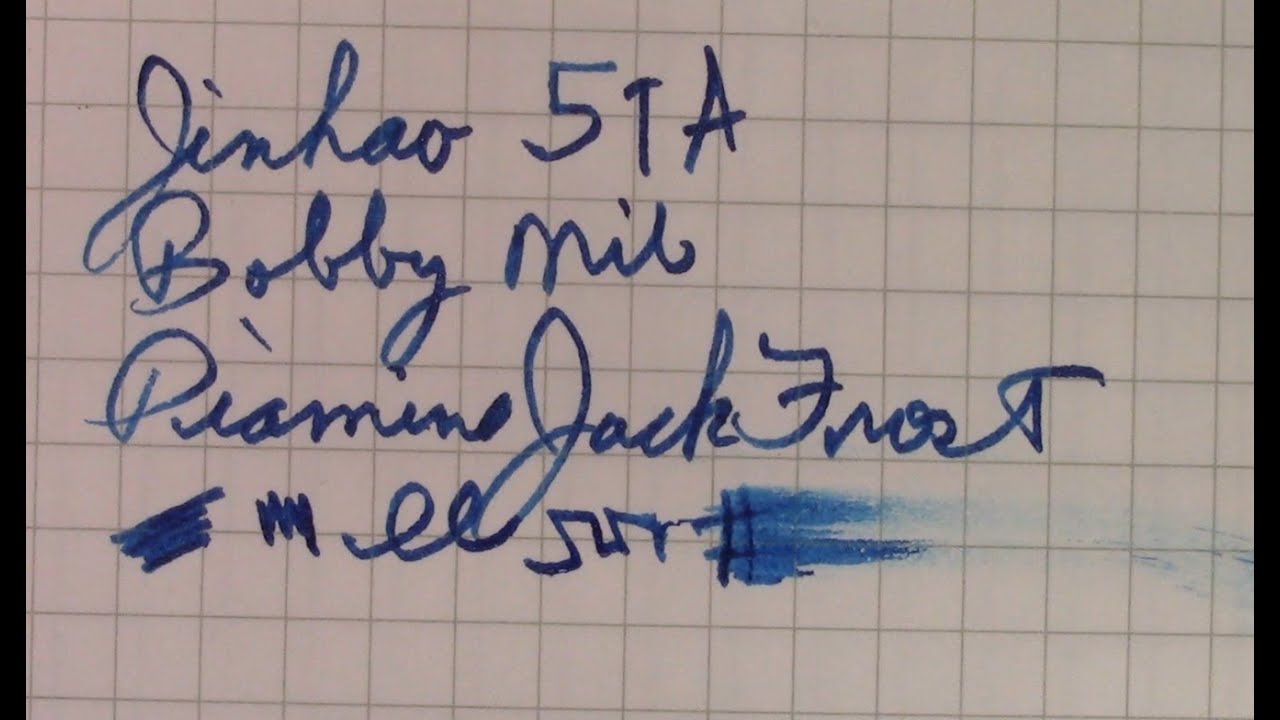 Diamine Jack Frost Ink Review #ink #diamine