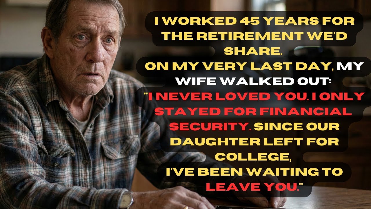 My wife said 'I don't need you anymore' the day I retired — She only stayed 46 years for my paycheck