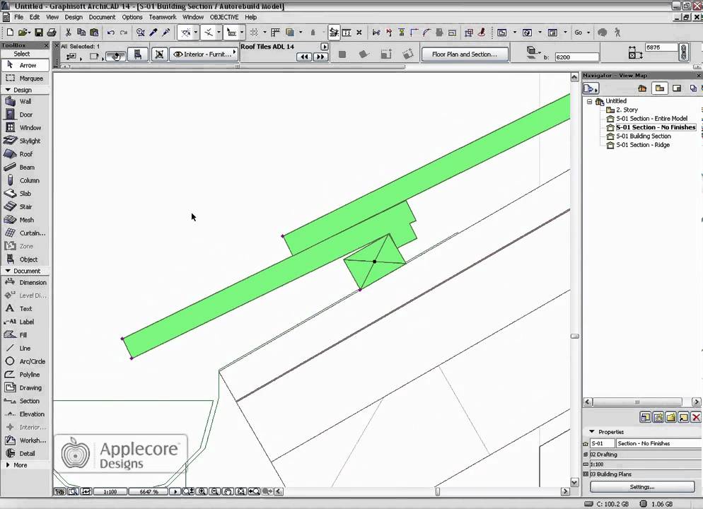 ArchiCAD Object: Roof Tile Object