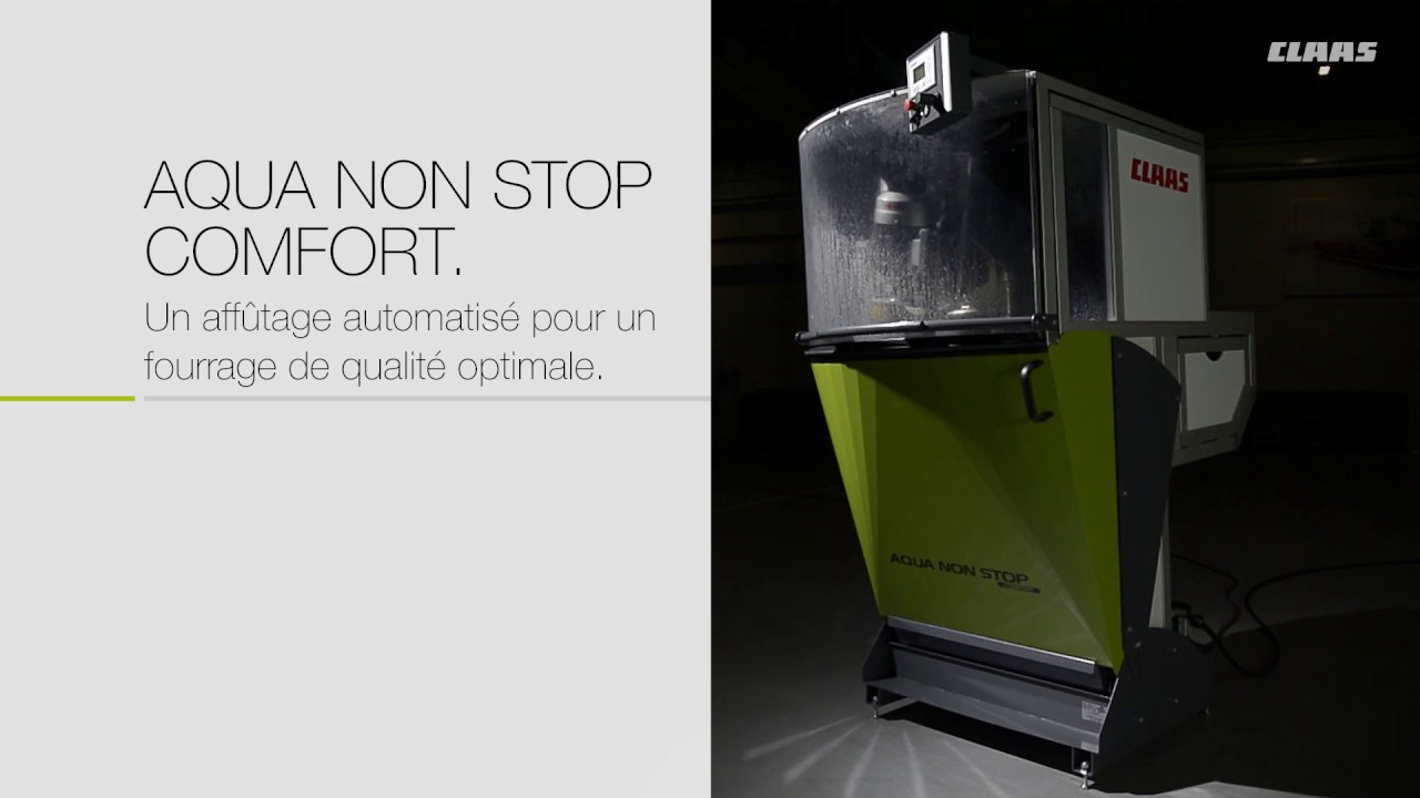 AQUA NON STOP COMFORT. Un affûtage automatisé des couteaux pour un fourrage de qualité optimale.