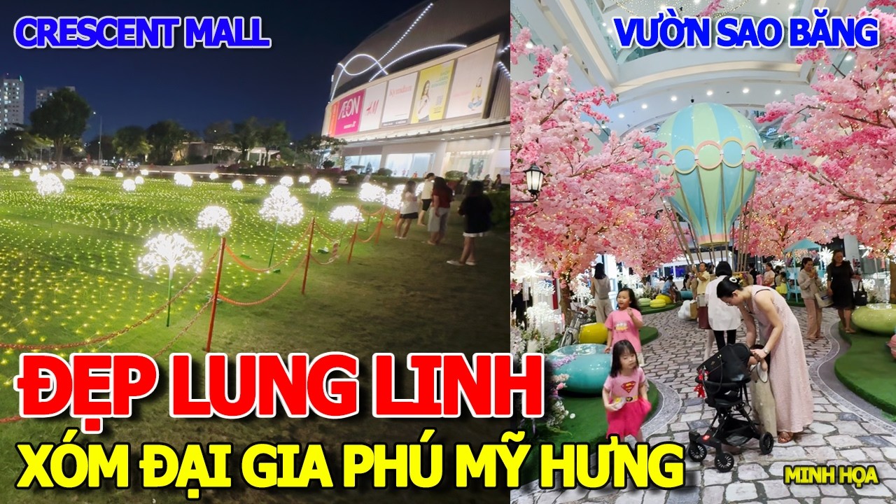 SỮNG SỜ XÓM NHÀ GIÀU PHÚ MỸ HƯNG - XUẤT HIỆN VƯỜN SAO BĂNG LUNG LINH SIÊU THỊ ĐẠI GIA CRESCENT MALL