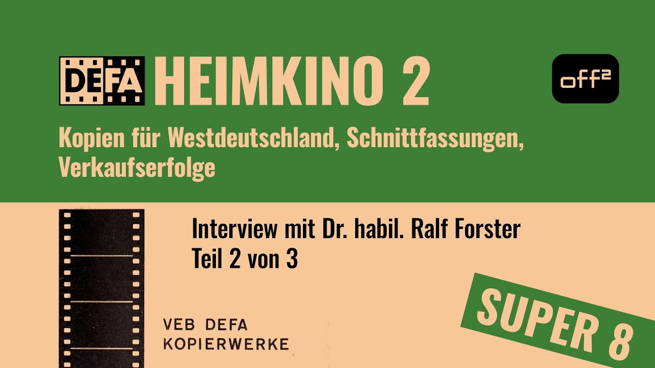 Dialog: DEFA Heimkino der DDR 2 - Interview mit Dr. habil. Ralf Forster (Teil 2 von 3) #super8