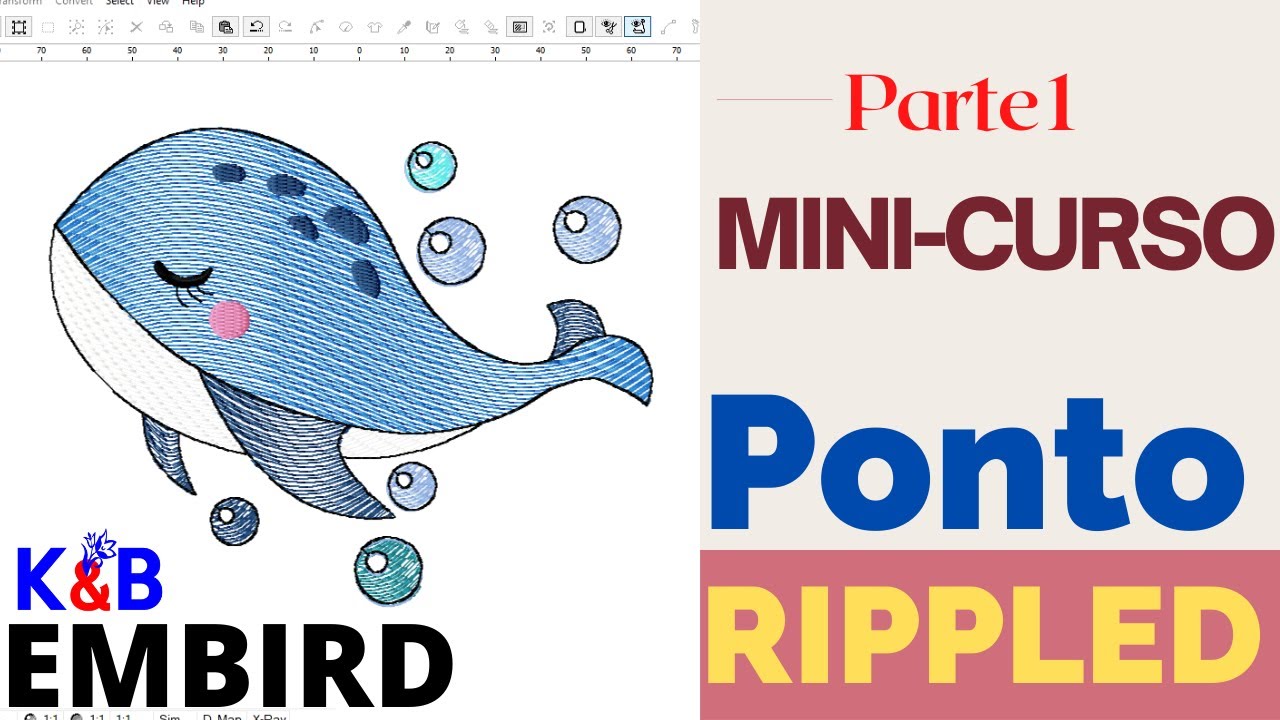 Embird-PONTO RIPPLED ---Mini Curso Parte 01