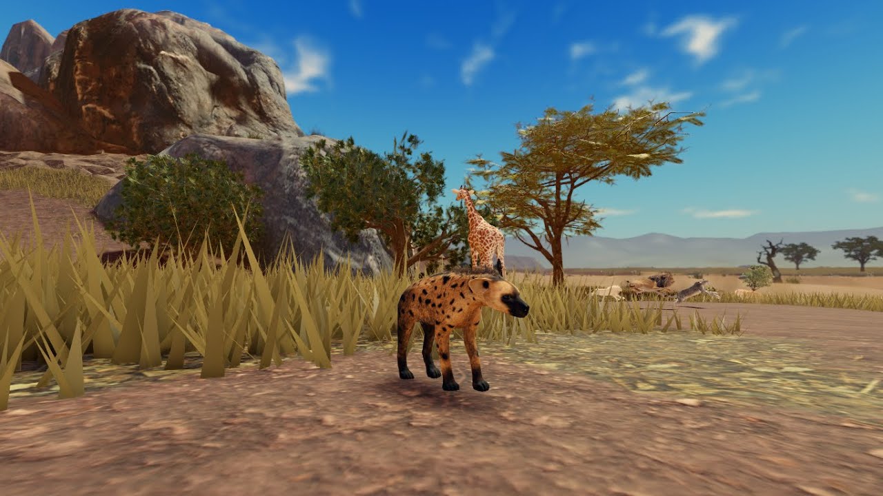 Hyena Gameplay In Savanna Life  -  Roblox