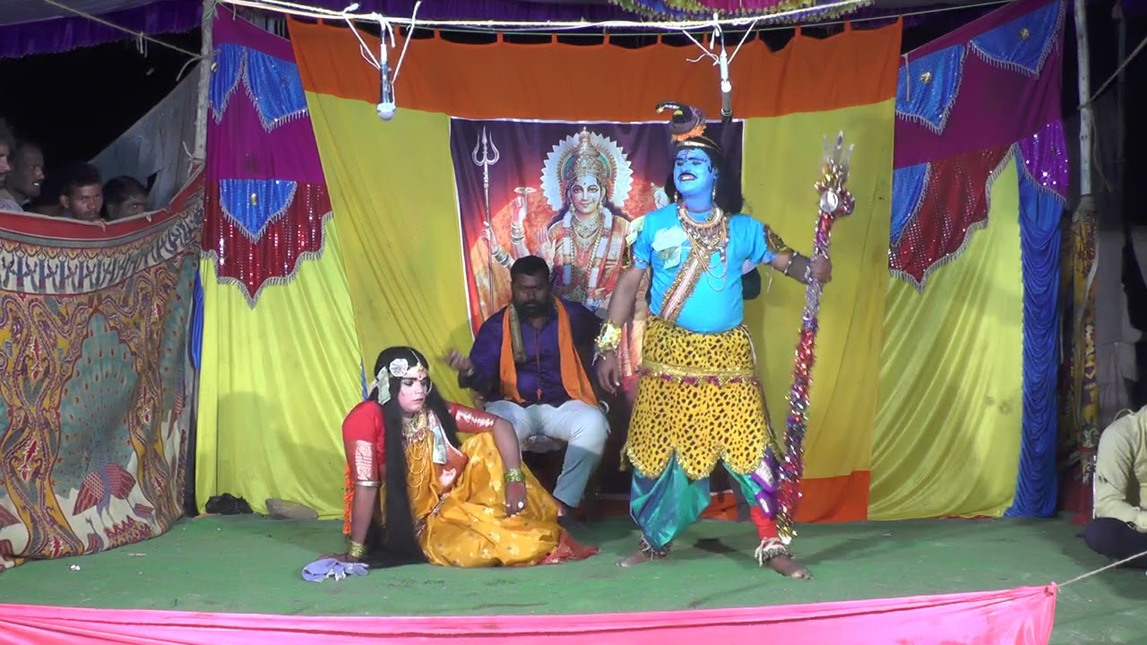 శంకరుడుపార్వతిని కాట్ల వేస్తాని చెప్పుట/నల్లపోచమ్మ నాటకం/బాచేపల్లి(గ్రా),నిజాంపేట్(మం),సంగారెడ్డి