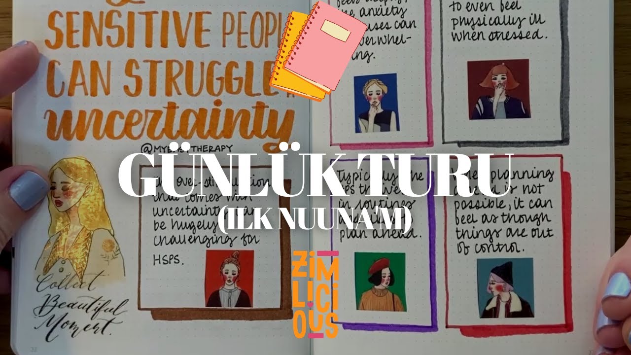 (İlk) Nuuna Defter Turu | Günlüğüme Ne Yazıyorum? | Günlük Tutmak #journaling