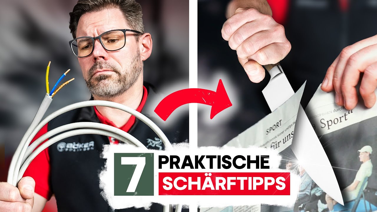7 ULTIMATIVE HACKS und SCHLEIFTIPPS VOM HERSTELLER für garantiert SCHARFE MESSER!🌶 | Böker Solingen