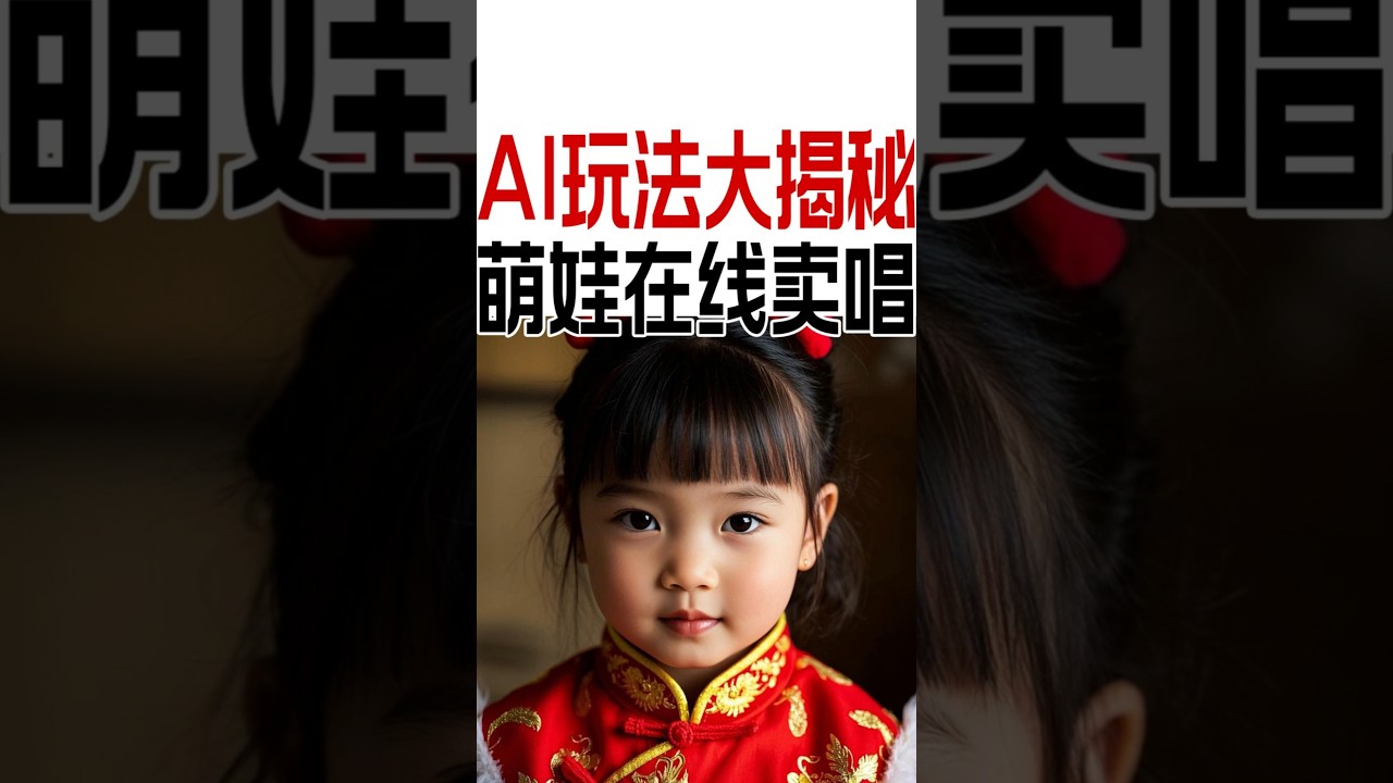 人人可做！如何用AI制作女孩卖唱爆款视频？手把手教学#AI#对口型#唱歌#萌娃#即梦AI#AI视频#AIGC#AI教程#AI干货