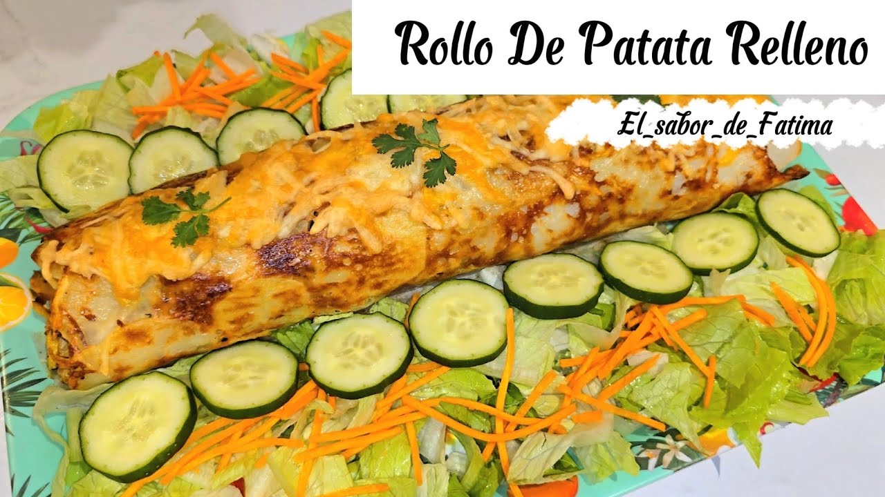 Rollo de Patata Relleno Fácil y Delicioso para Cualquier Ocasión✨️