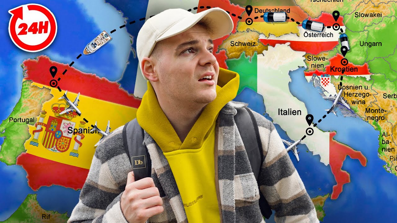Wie viele L&auml;nder schaffe ich in 24 Stunden zu bereisen?