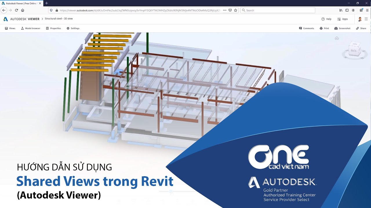 OneCAD | Hướng dẫn Setup Shared Views trong Revit (Autodesk Viewer)