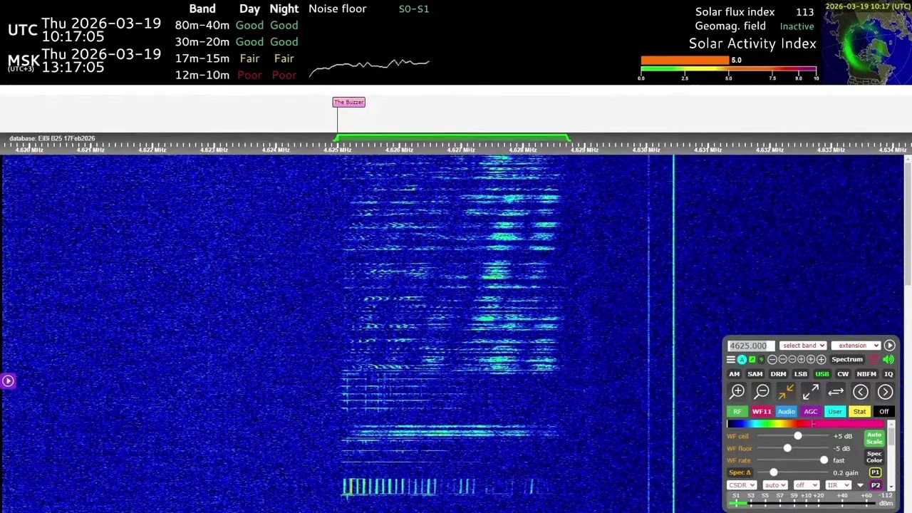 The Buzzer (UVB-76) March 19th, 2026, 4 Voice messages
