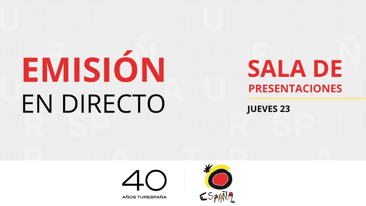 #turespañaenfitur Sala Presentaciones | Jueves 23 de Enero