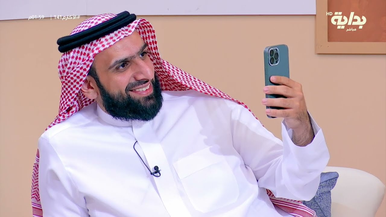 قصيدة ترحيبية مرتجلة من الشاعر سالم المري لأبو نواف هيثم السيف #الاكارم141
