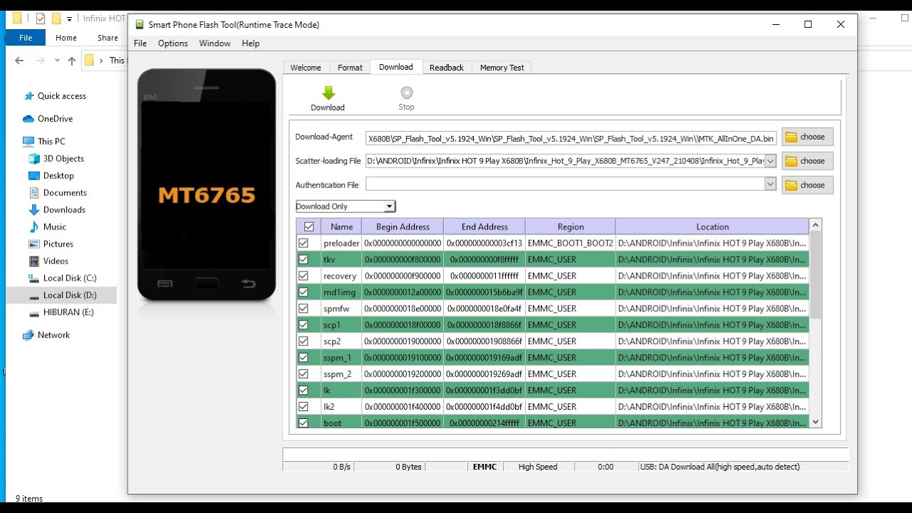 Firmware Infinix HOT 9 Play X680B Work 100%