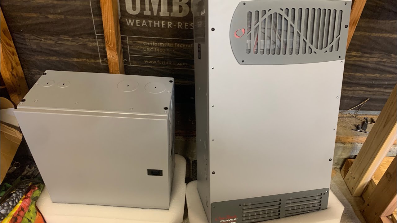 How to install Radian Outback 8kw AC coupled part 1: Mounting and power up only