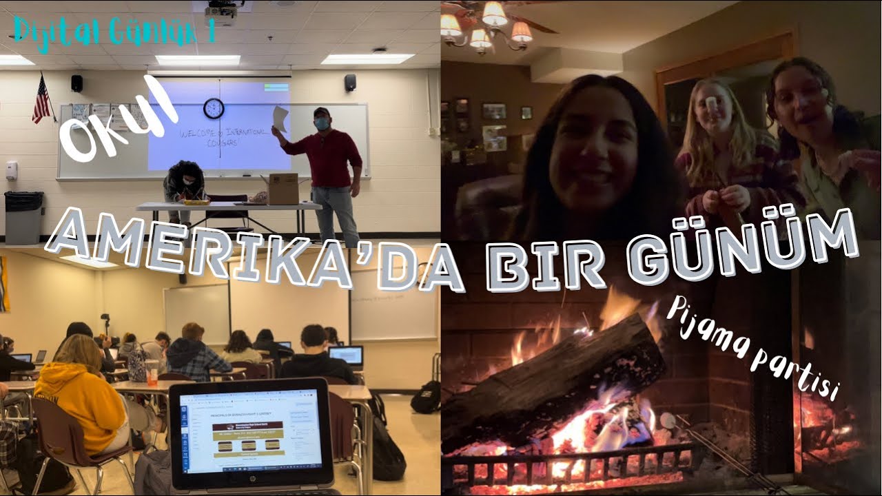Amerika’da Lise Hayatı ve Pijama Partisi | arkadaşlarım, dersler, host ailem… - Dijital Günlük 1