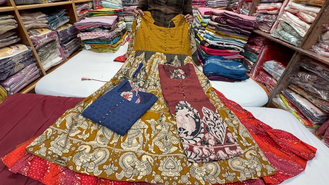 Chickpet Wholesale Beautiful Umbrella Kurtis, Gowns & Kurti sets. Single piece courier avail.