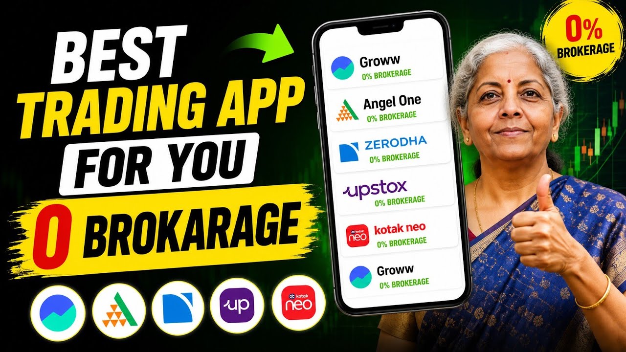Best Trading App  | Zero Brokerage trading app 🔥 Dhan vs Zerodha vs Groww vs Angel One