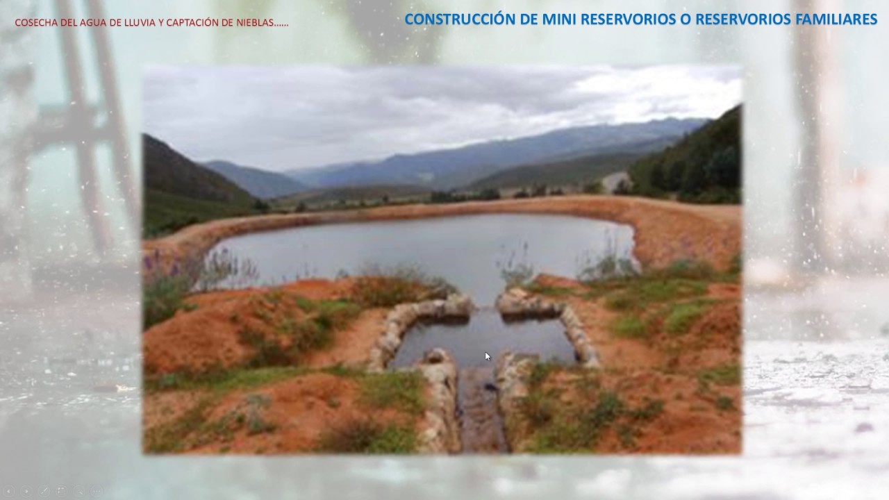 Construcción de Mini Reservorios o Reservorios Familiares - PhD. Absalón Vásquez