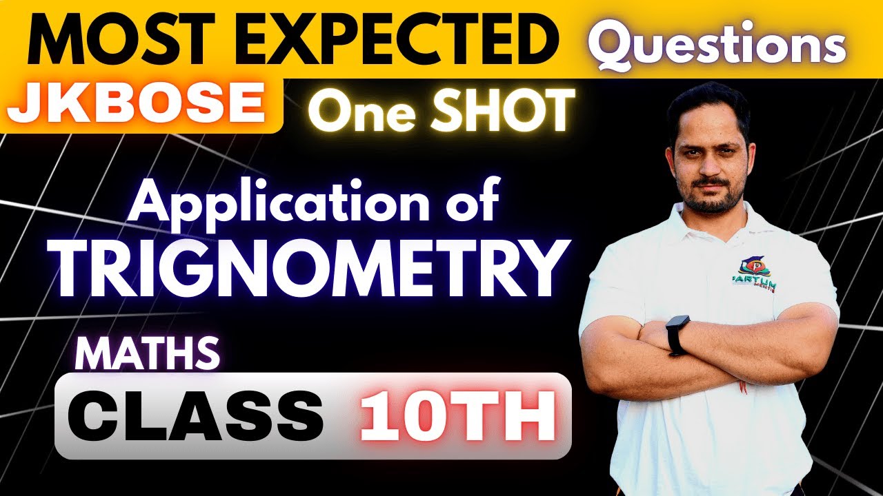 JKBOSE Class 10th MATH| TRIGNOMETRY | One Shot  #jammu #education #jkbose #class10