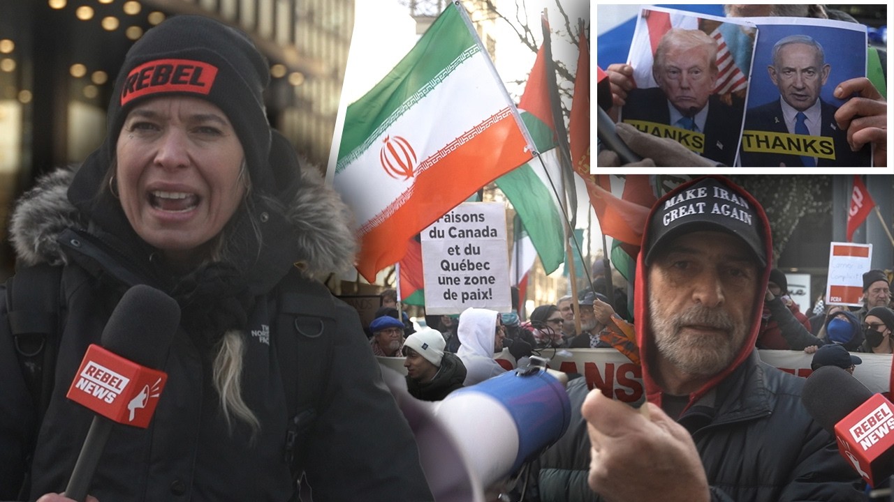 Iranian regime loyalists face anti-regime protesters in Montreal