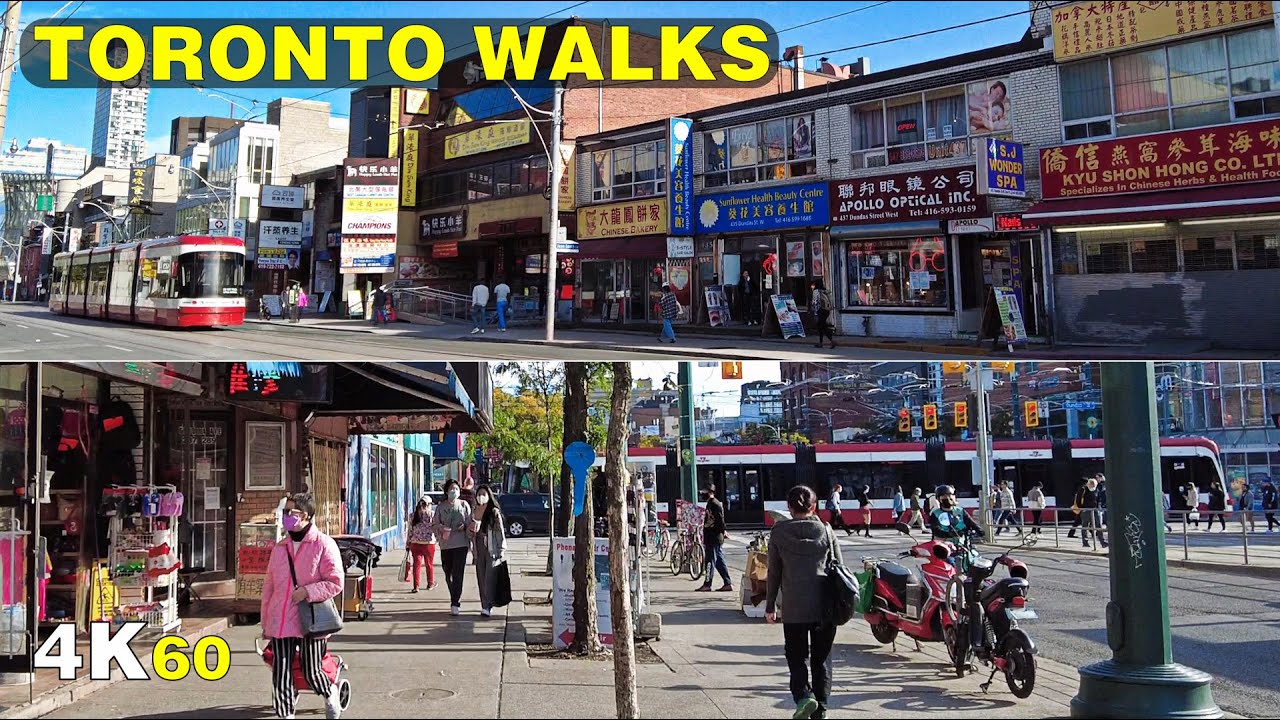 Downtown Chinatown to East Chinatown Toronto Walk (Sept 2021)