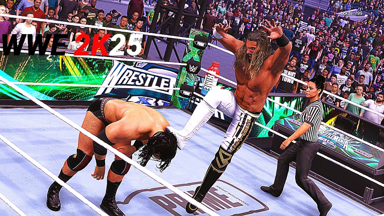 WWE 2K25 /Seth Rollins VS Drew MCintyre/for World Heavy Weight Championship/at WRESTLEMANIA 40