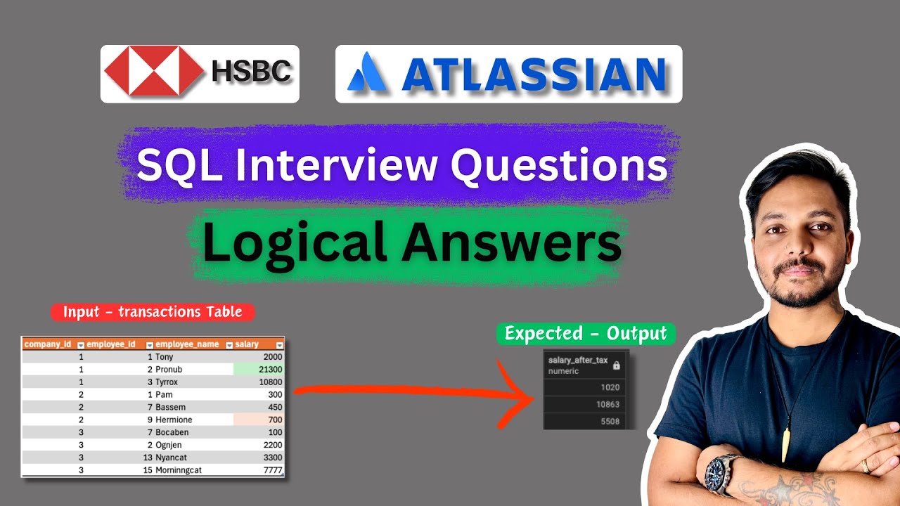 data analyst sql interview questions and answers #41/100 | HSBC | SQL Tutorials | Product Based