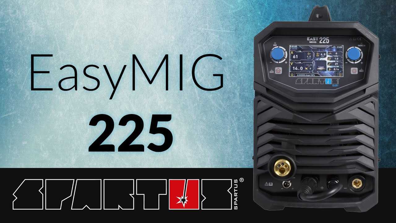 SPARTUS® EasyMIG 225 - konfiguracja parametrów spawania