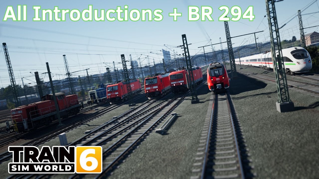 All Introductions + BR 294 - Bahnstrecke Leipzig - Dresden - First Look - Train Sim World 6