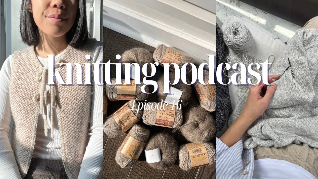 finished my honey vest and new fall cast ons! podcast ep. 16