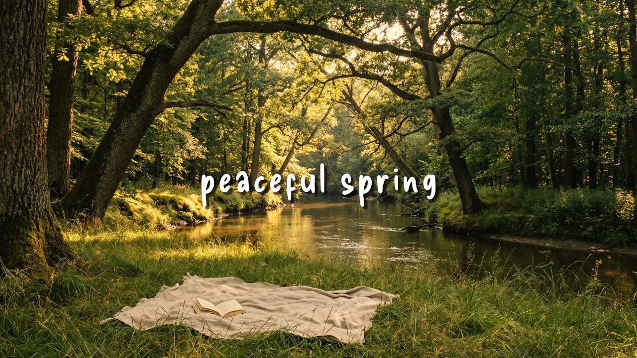 peaceful spring moments 🌸 soft piano for reading, studying & relaxation