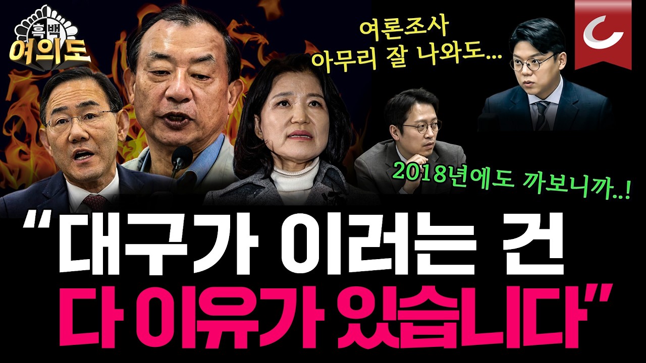 충격 여론조사, 국힘에 등돌린 대구? 