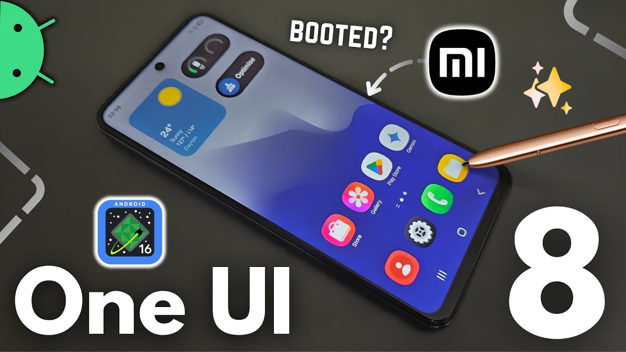 Полная установка кастомной прошивки One UI 8 на базе Android 16 на смартфон Xiaomi!