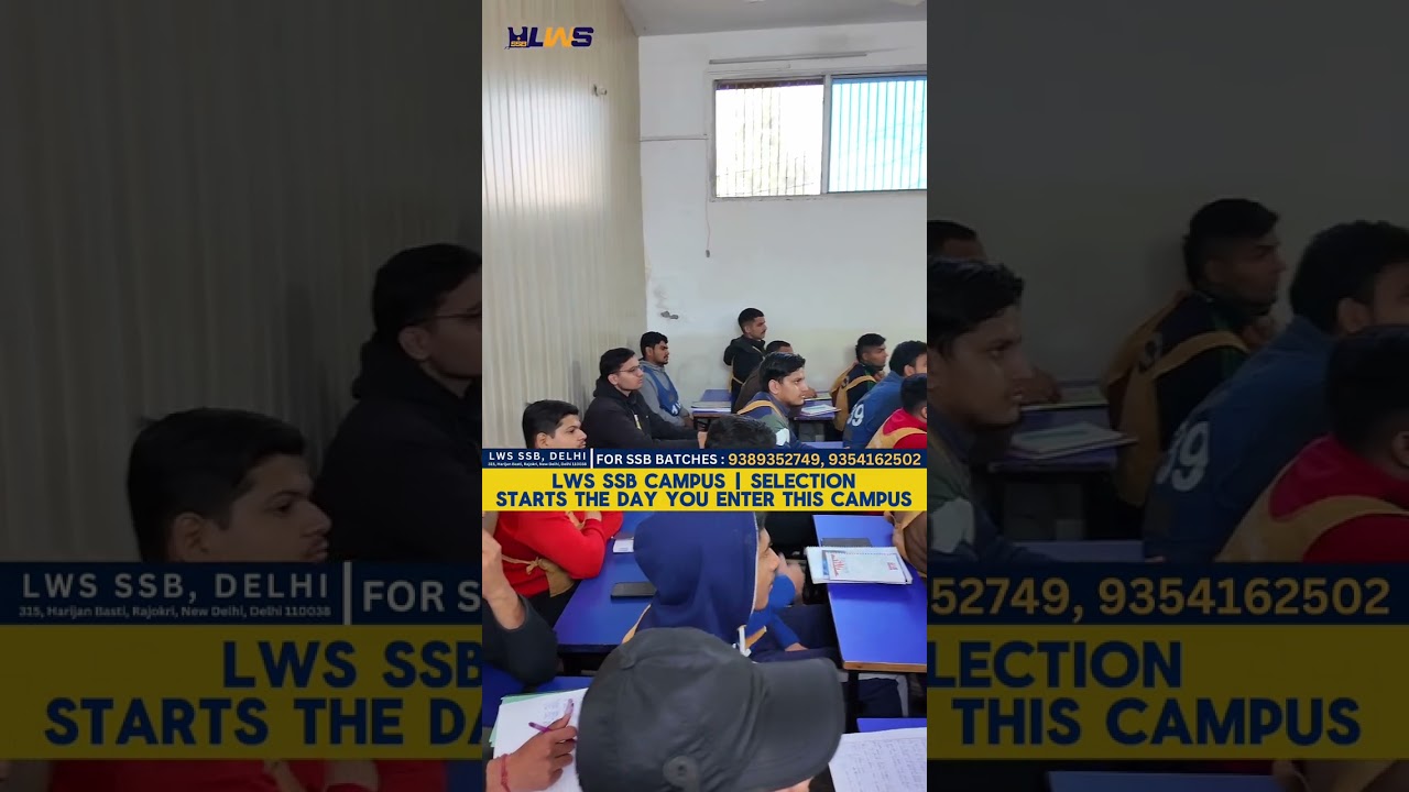 LWS SSB Campus - Selection Starts the Day You Enter, NDA SSB Preparation 2026 