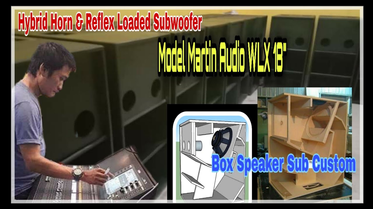 Box Speaker Subwoofer Custom #model WLX 18
