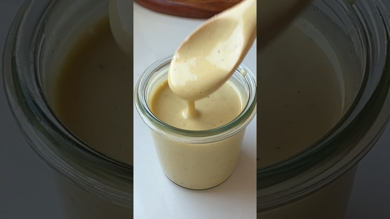 Creamy Honey Mustard Dressing with Greek Yogurt | Eating Bird Food #easyrecipe #dressing #recipe
