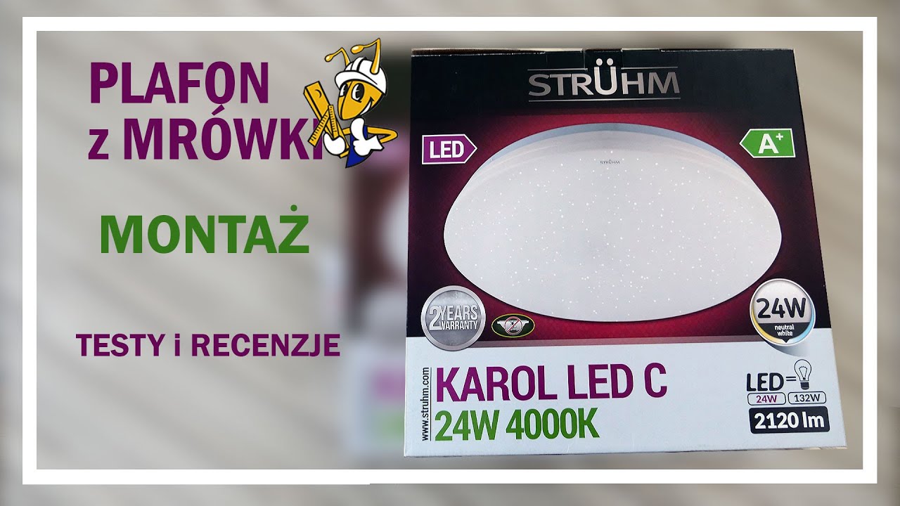PLAFON STR&Uuml;HM KAROL LED C 24W 4000K z Mr&oacute;wki do 100 zł | Testy i Recenzja